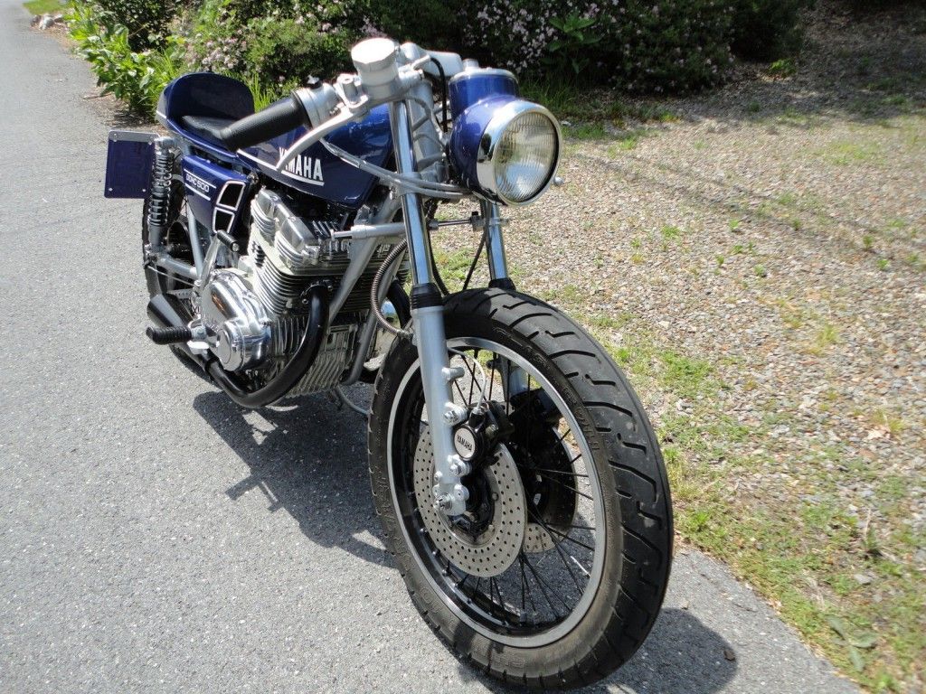 1974 Yamaha TX500 café style bike