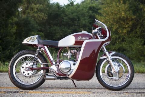 1949 Indian Scout by Analog Motorcycles replica racer cafe for sale