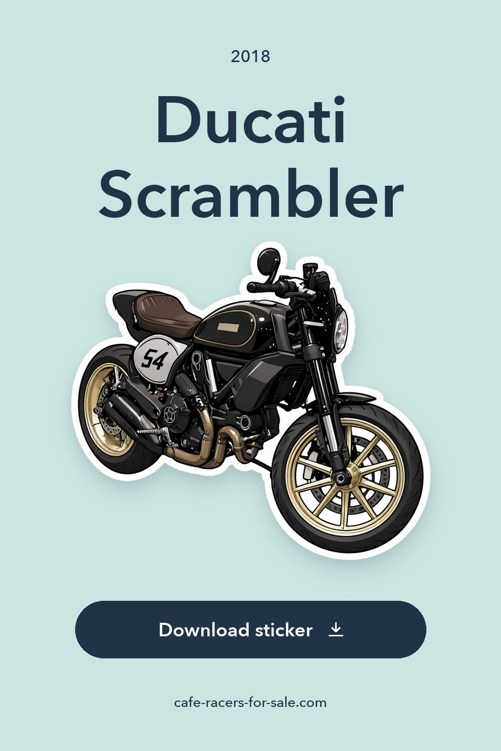 2018 Ducati Scrambler sticker preview