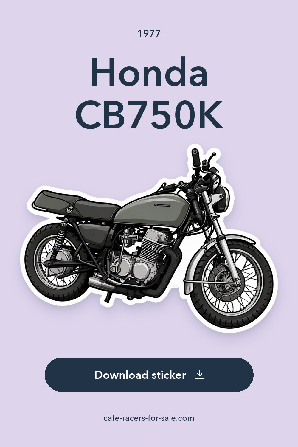 1977 Honda CB750K sticker preview