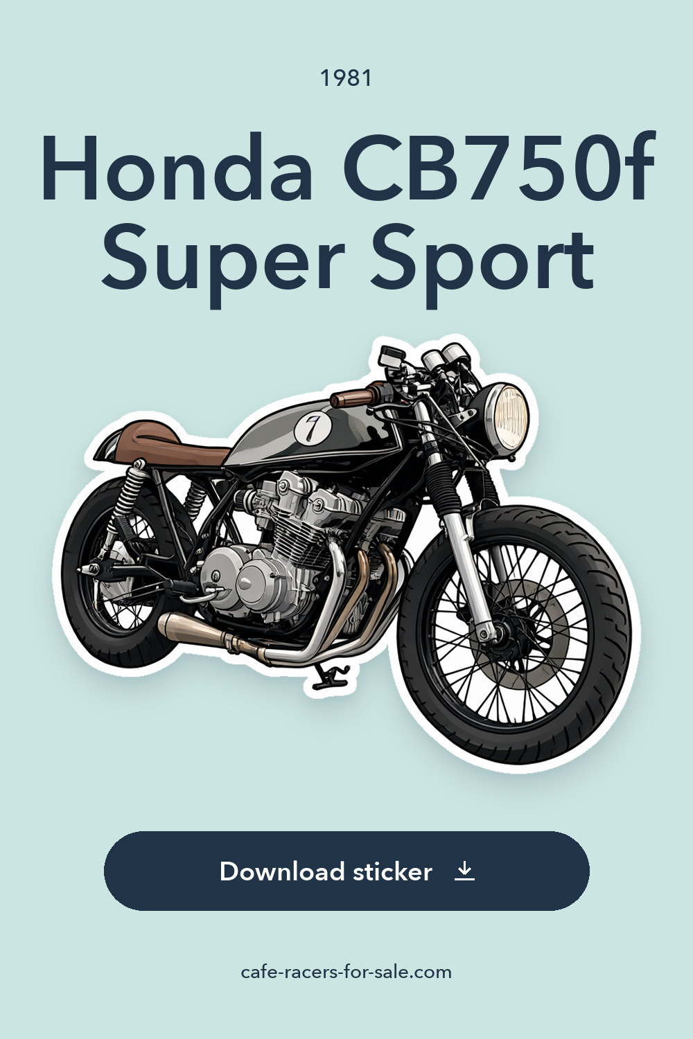 1981 Honda CB750f Super Sport sticker preview