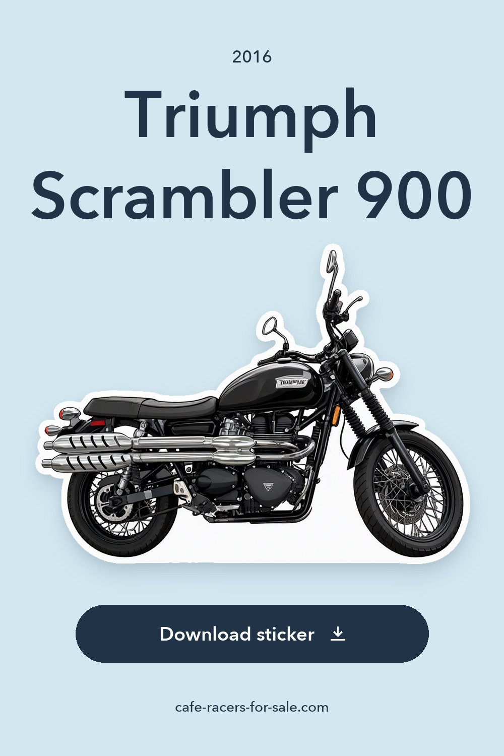 2016 Triumph Scrambler 900 sticker preview