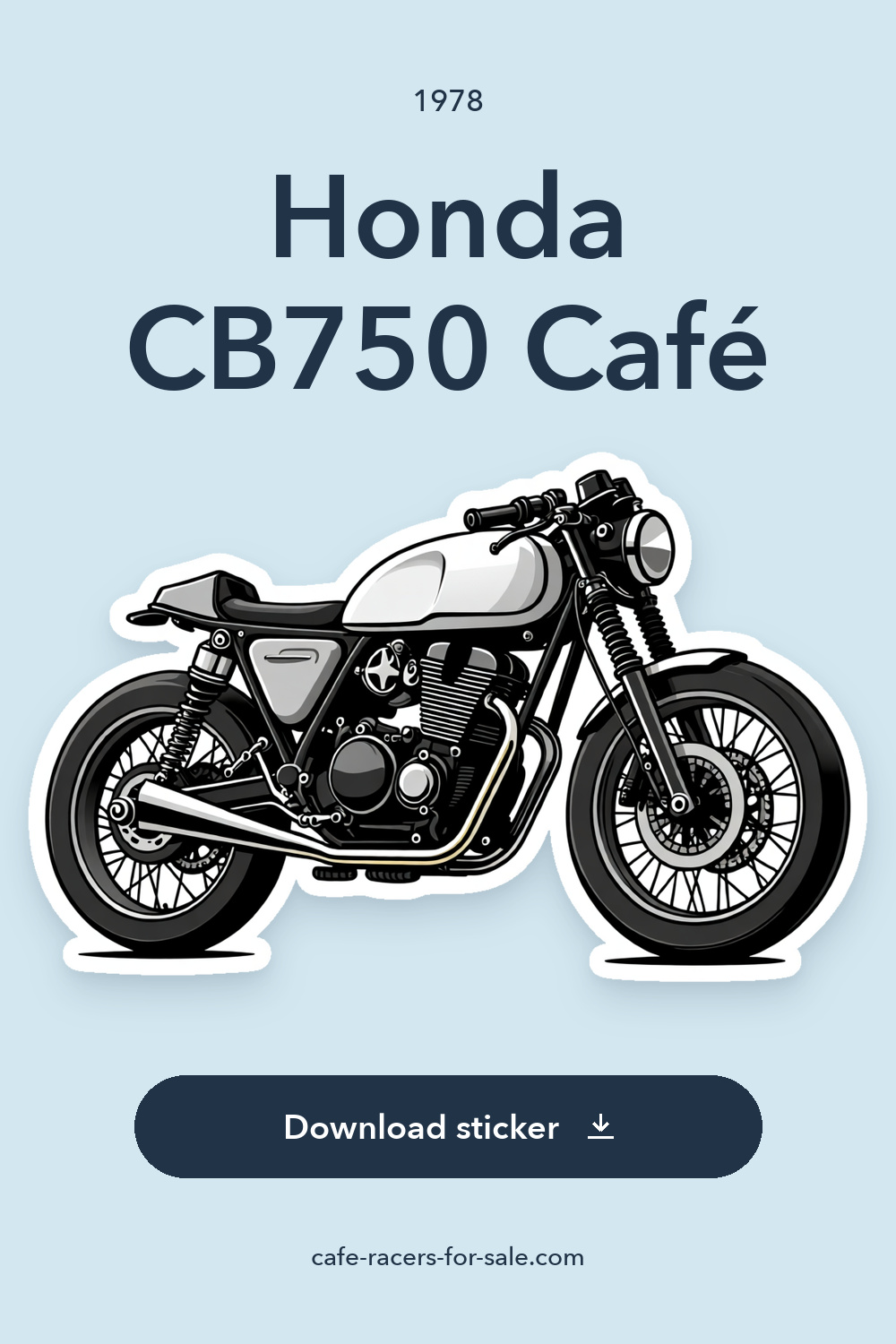 1978 Honda CB750 Café sticker preview